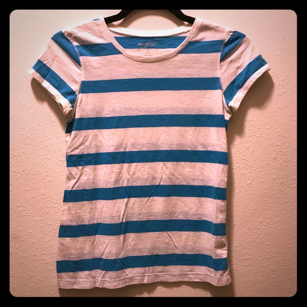 Arizona Jean Co White/Blue Striped Shirt